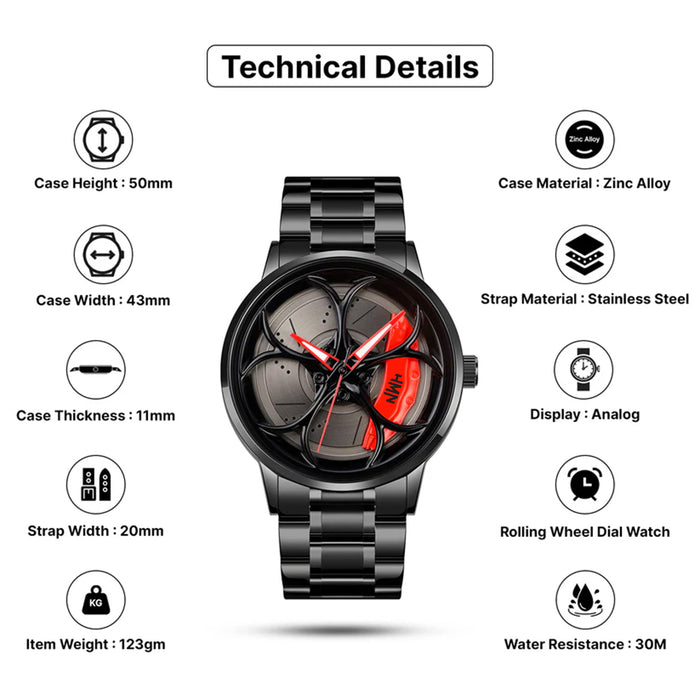 KRONO™ RS5 Velocity Gyro Watch